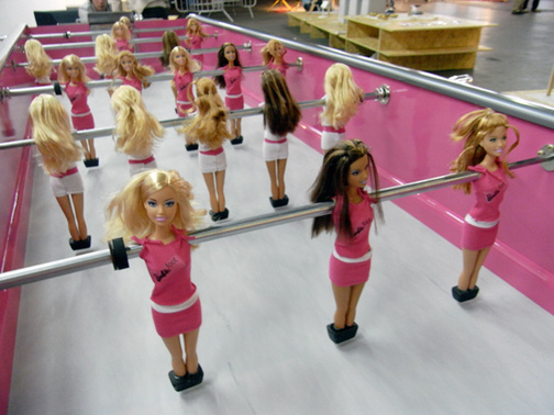 Barbie Tischfußball