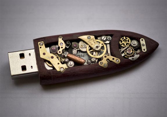 USB Stick mechanisches Uhrwerk