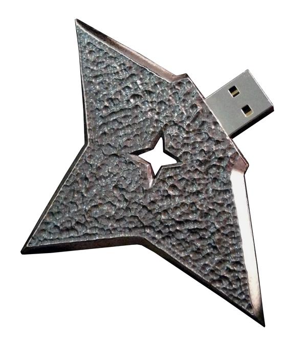 USB Stick als Ninja Stern