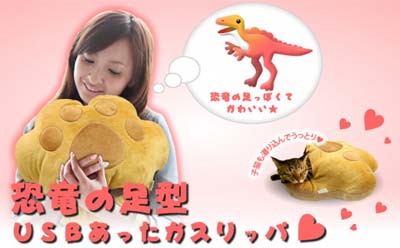 USB Handwärmer Dinopfote