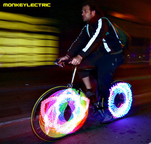 Pimp dein Fahrrad mit der Speichenbeleuchtung von Monkeylectric