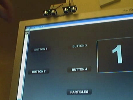 Arduino Touchscreen mit Ultraschallsensoren