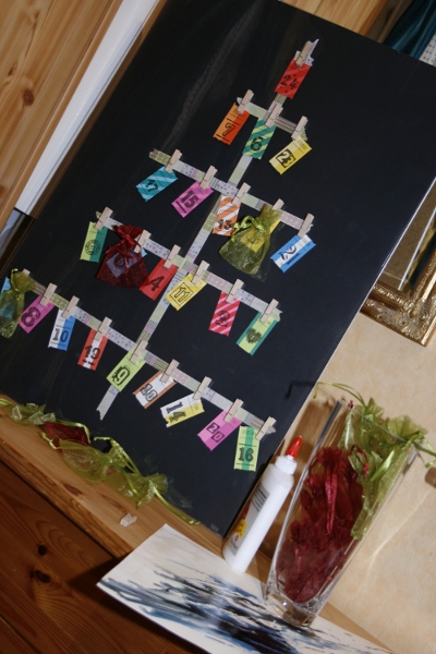 DIY Tannenbaum Adventskalender mit Washi-Tape in nur 5 Minuten