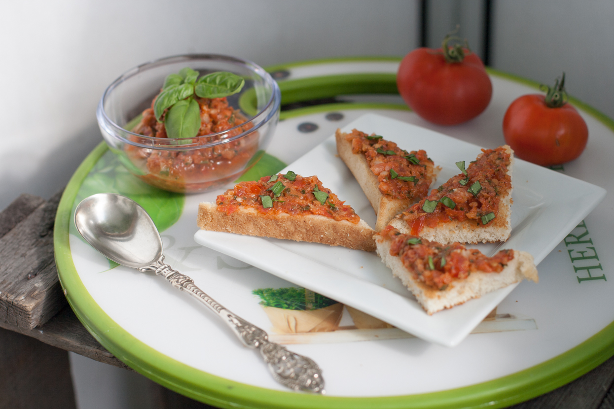 Ein bisschen Spätsommer und Bruschetta im Thermomix