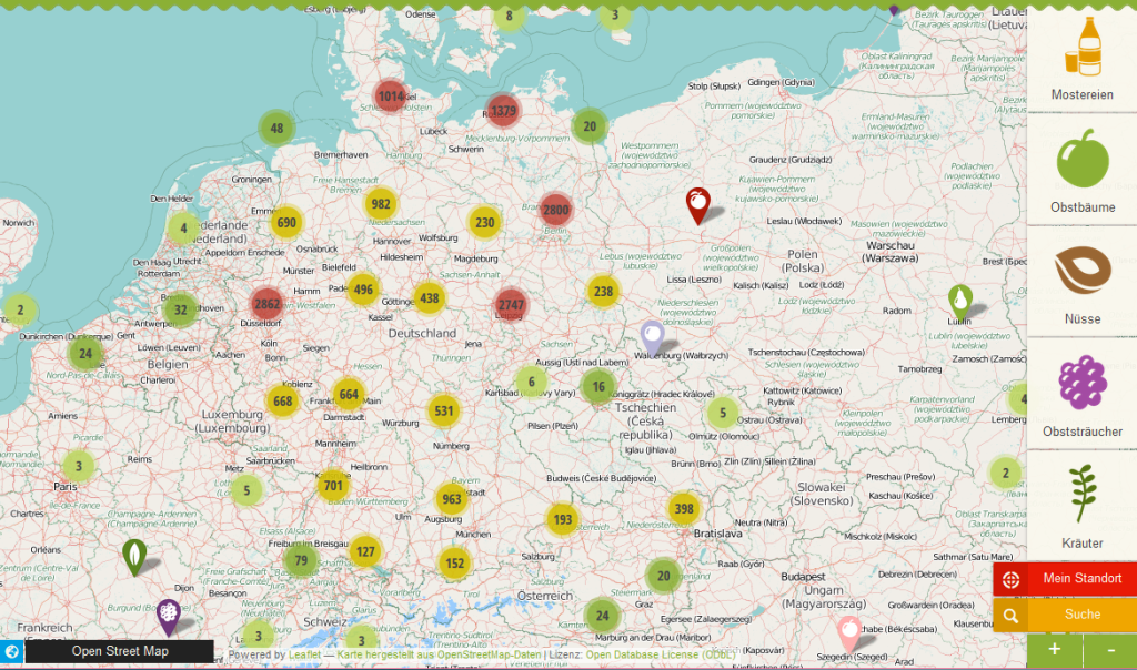 Die Mundraub Map
