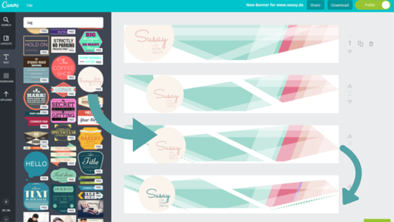 Canva Susay Banner Workflow