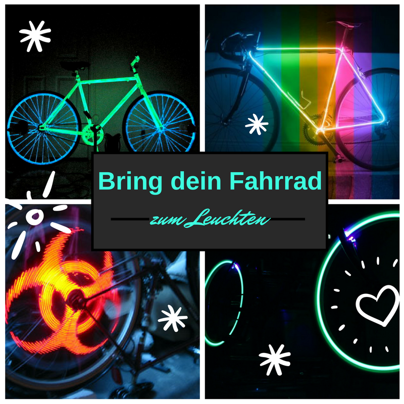 Fahrrad Beleuchtung und coole Night Bikes